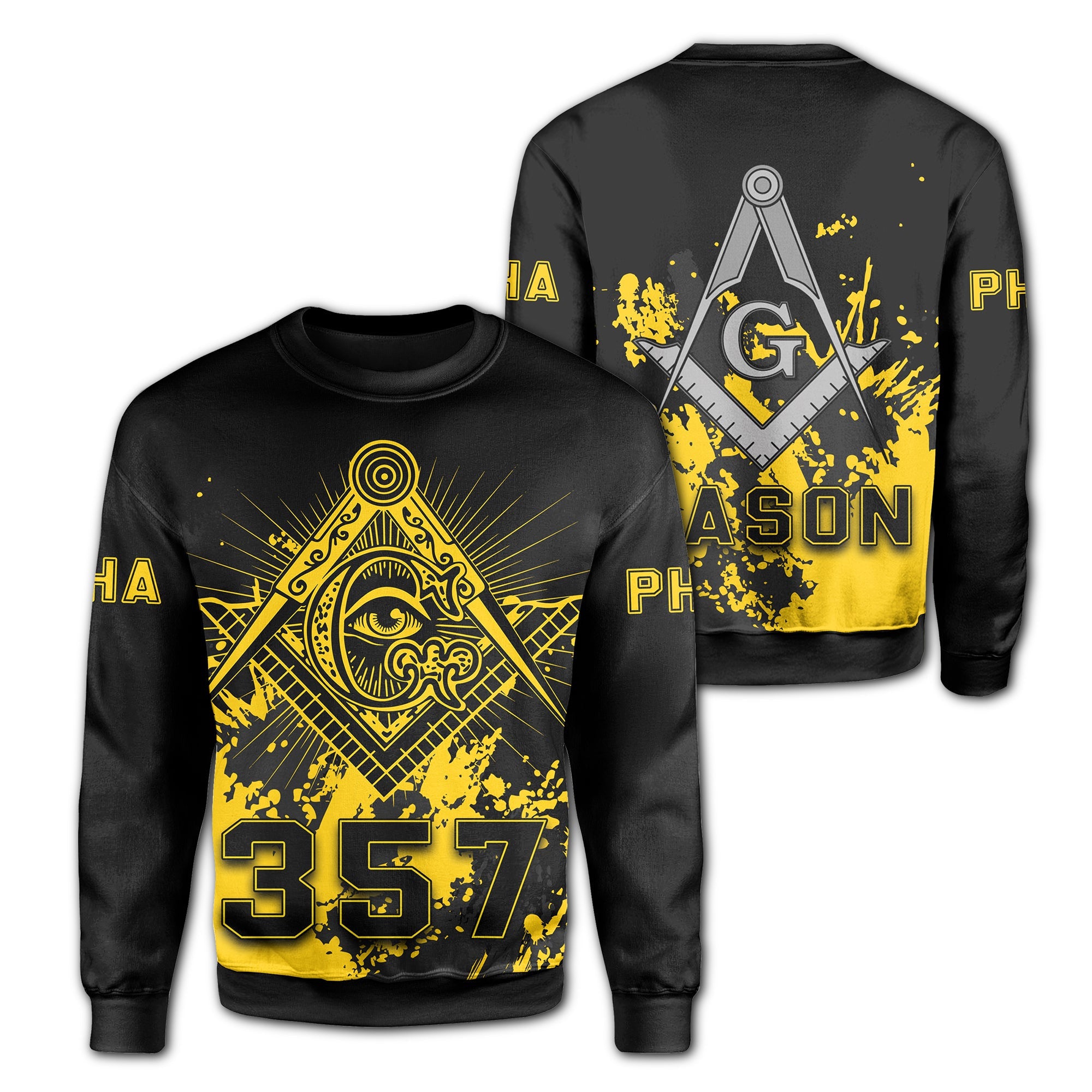 Fraternity Sweatshirt - Prince Hall Freemasonry Sweatshirt - Spaint Style