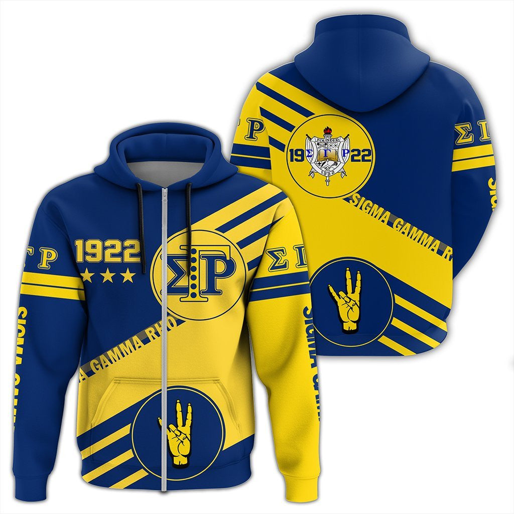 Sorority Hoodie - Sigma Gamma Rho Swift Balls Zip Hoodie