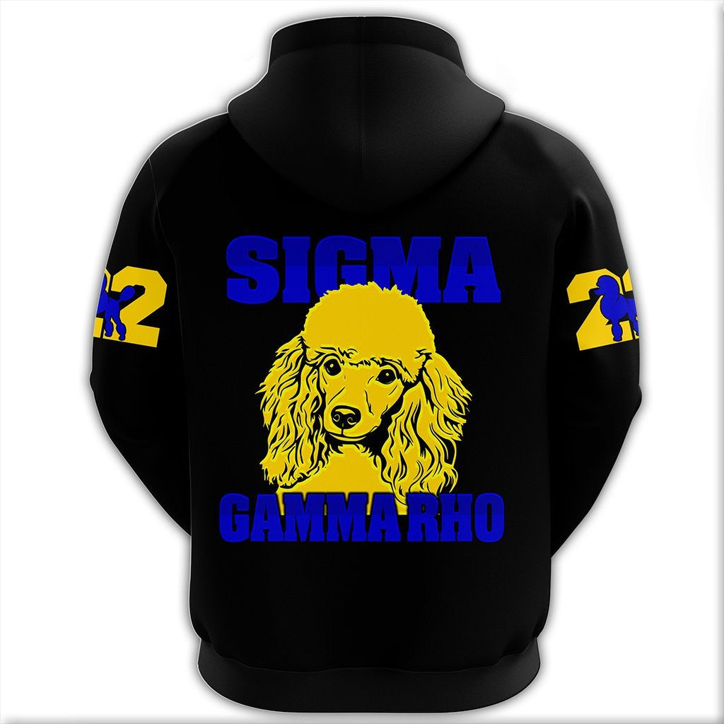 Sorority Hoodie - Sigma Gamma Rho Letters Zip Hoodie