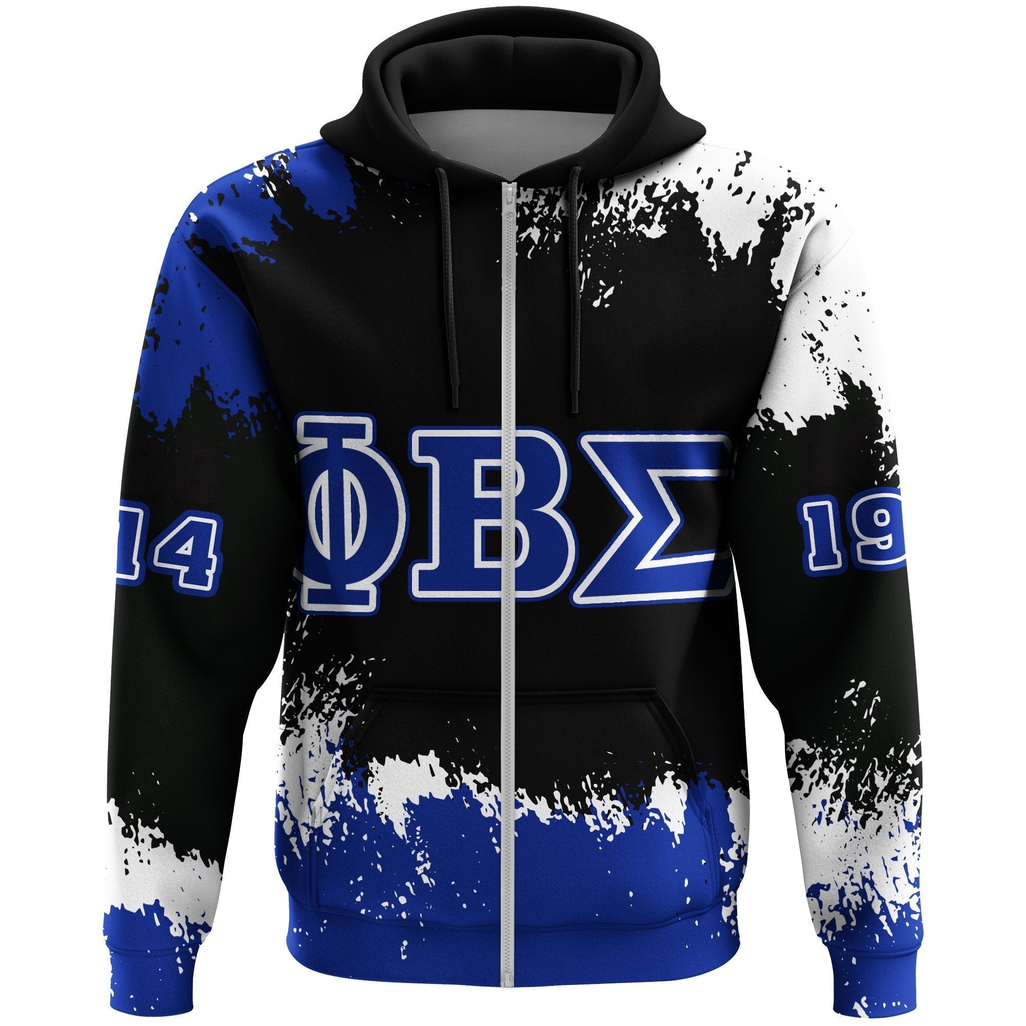 Fraternity Hoodie - Phi Beta Sigma Zip Hoodie Face Style