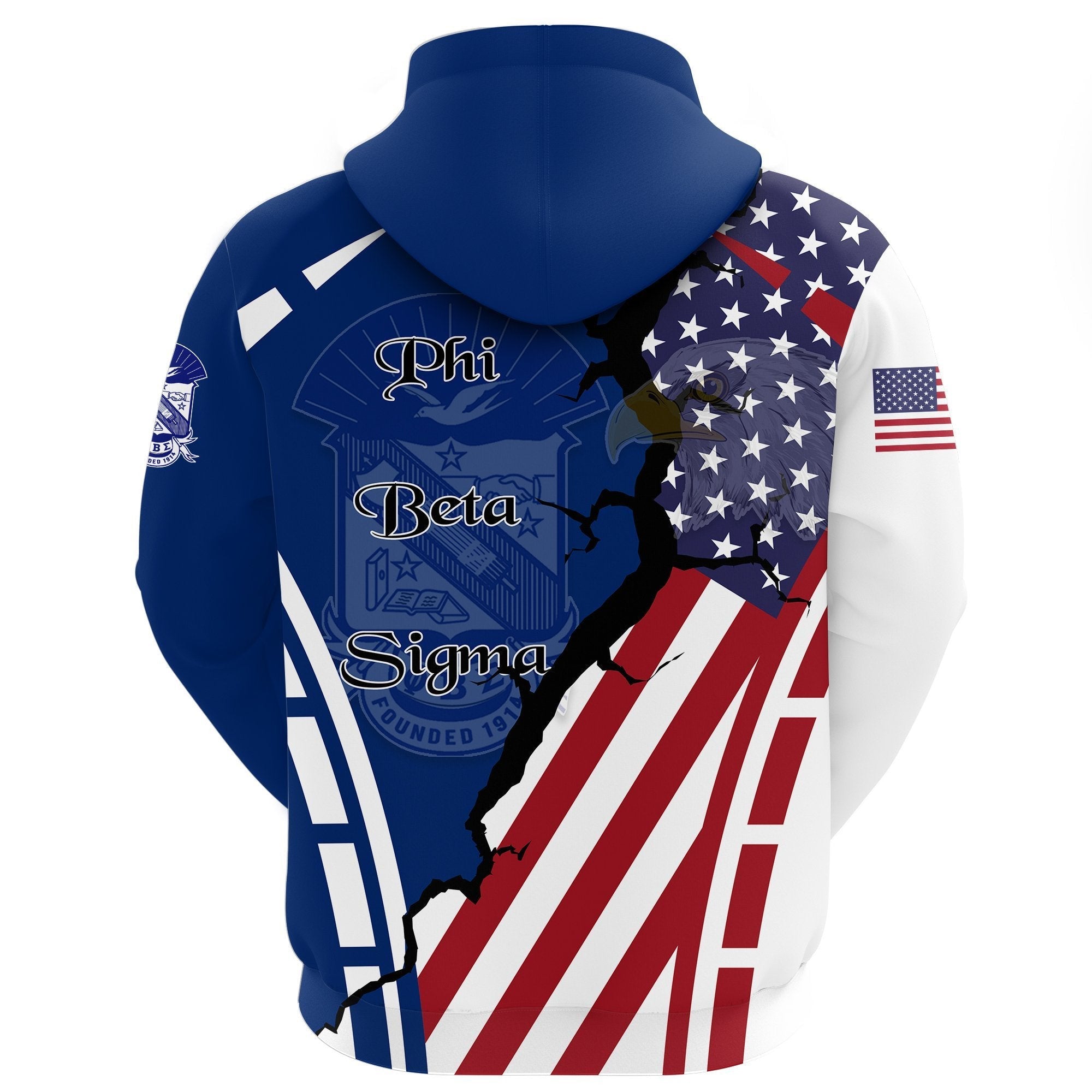 Fraternity Hoodie - American Phi Beta Sigma Zip Hoodie