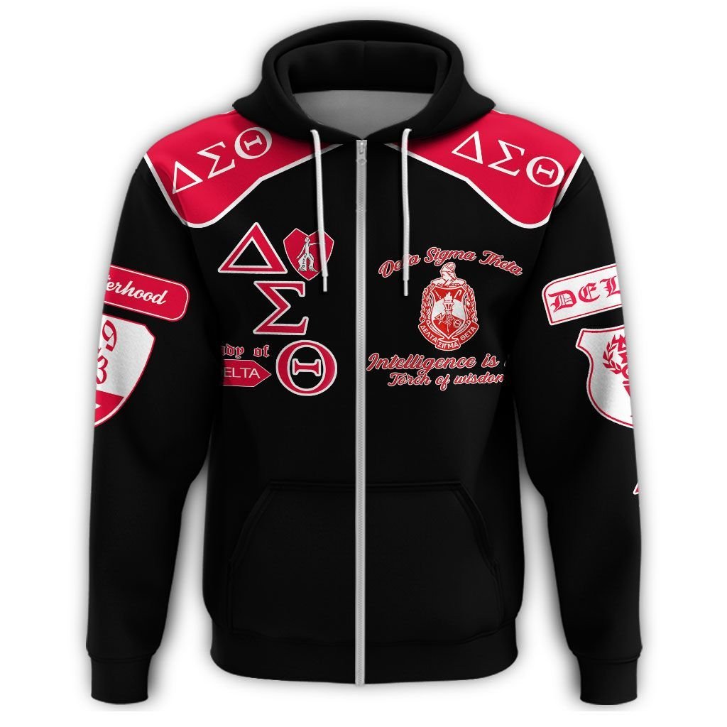 Sorority Hoodie - Lady Of Delta Sigma Theta Sorority Zip Hoodie