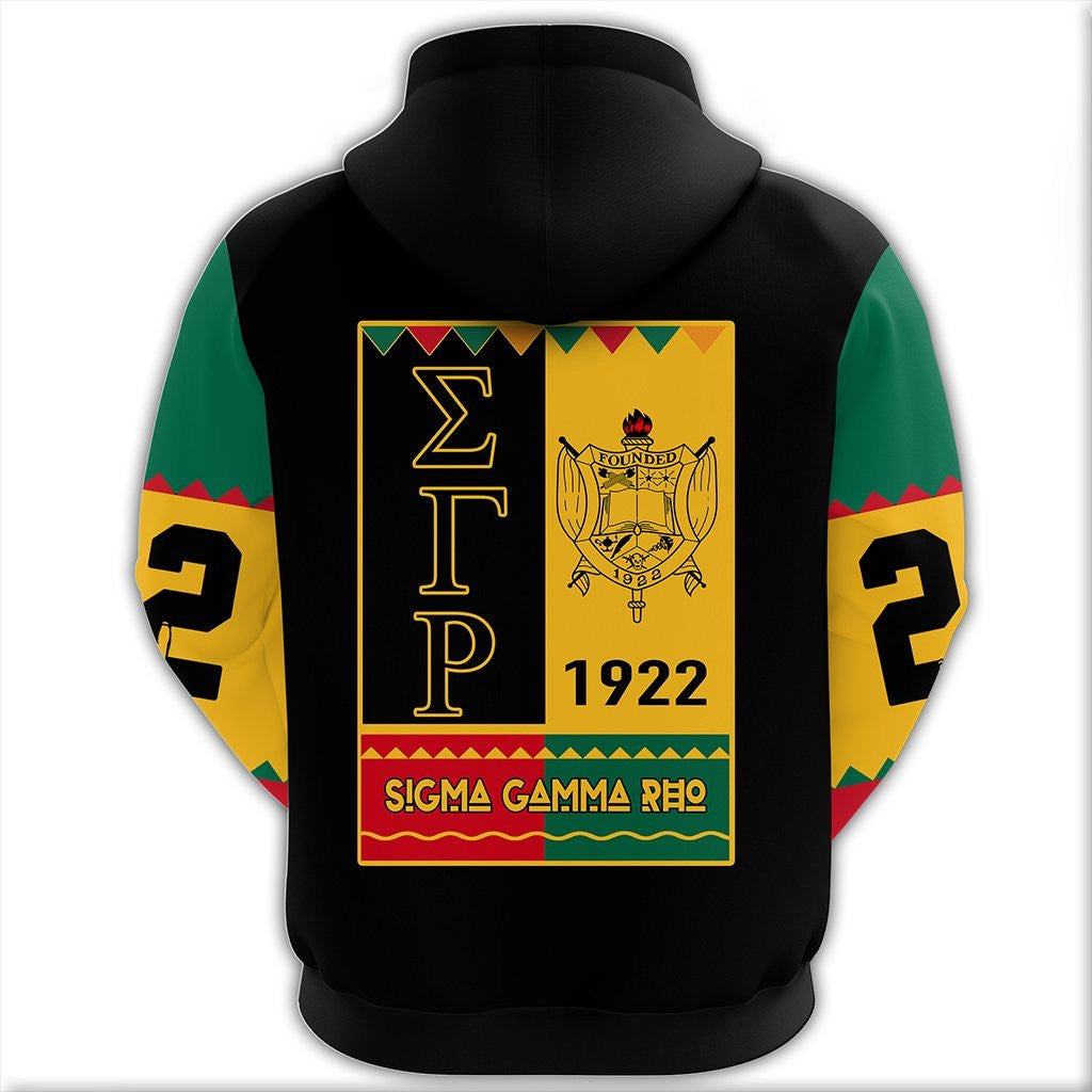 Sorority Hoodie - Sigma Gamma Rho Black History Month Zip Hoodie