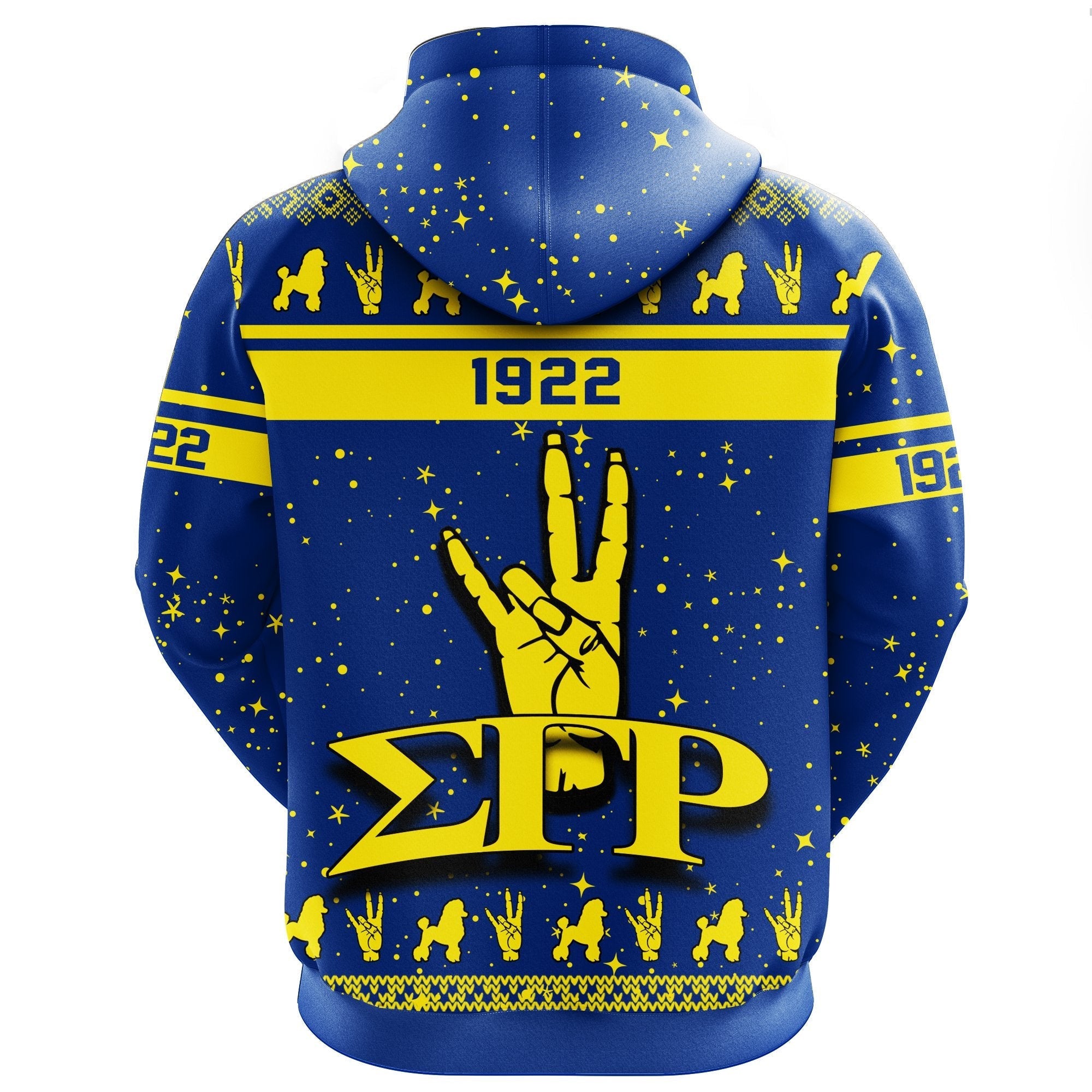 Sorority Hoodie - Sigma Gamma Rho Christmas Zip Hoodie