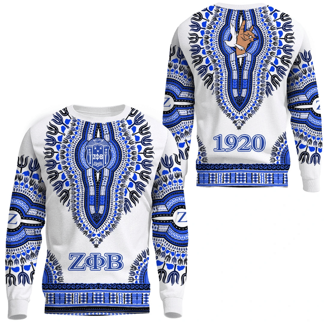 Sorority Sweatshirt - Zeta Phi Beta Dashiki Sweatshirts