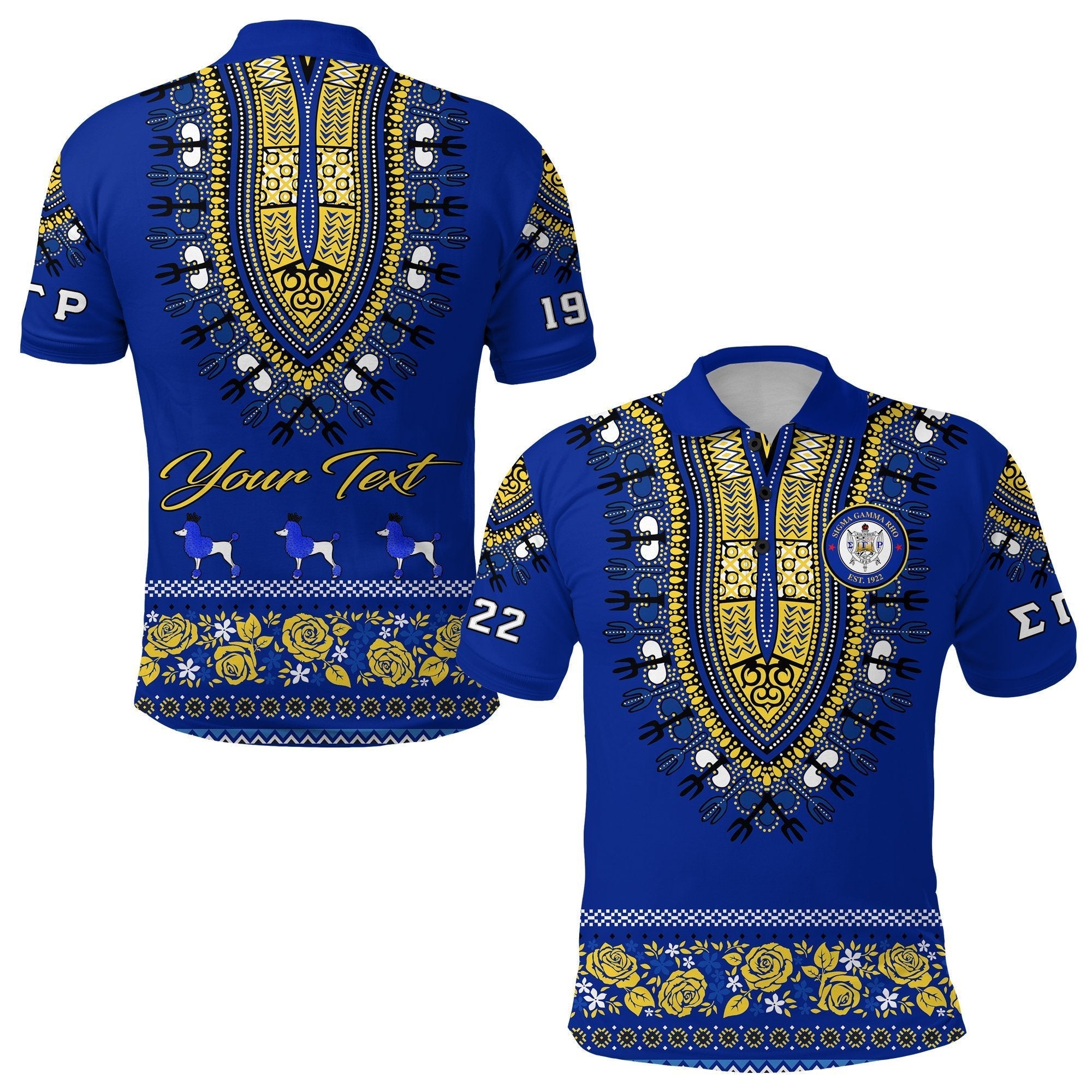 Sorority Polo - Personalized Sigma Gamma Rho Polo Shirt African Pattern