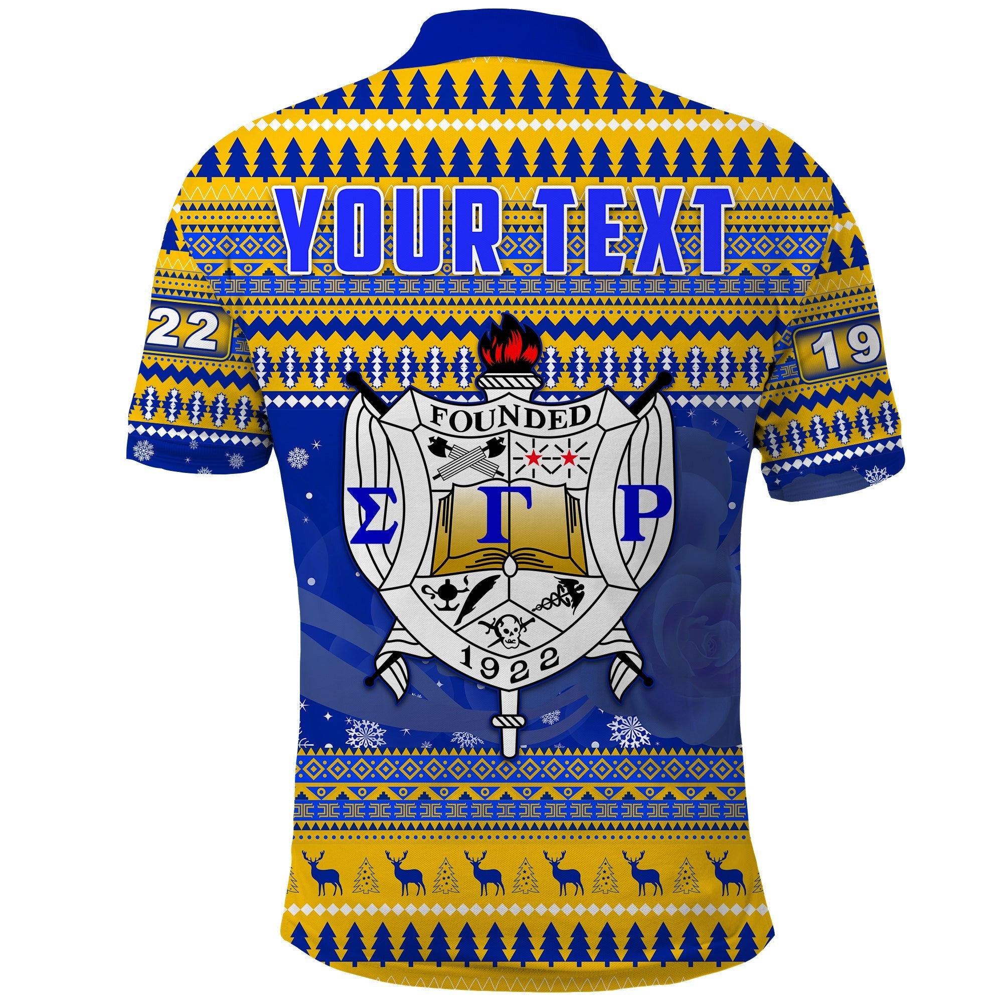 Sorority Polo - Personalized Sigma Gamma Rho Christmas Polo Shirt African Pattern