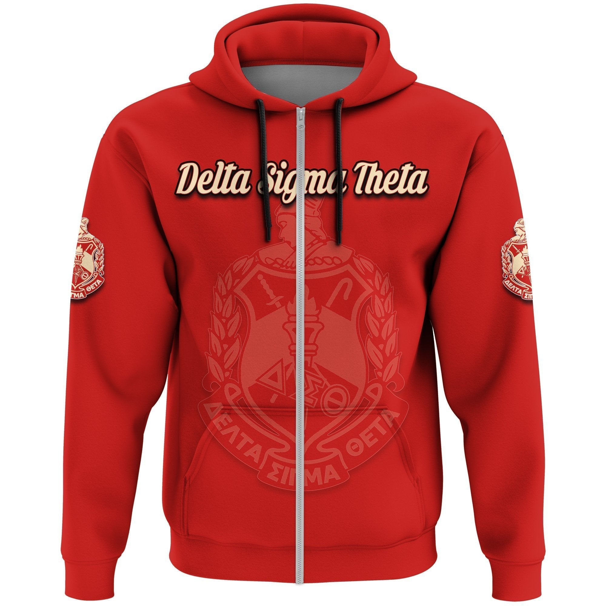 Sorority Hoodie - Personalized Delta Sigma Theta Zip Hoodie