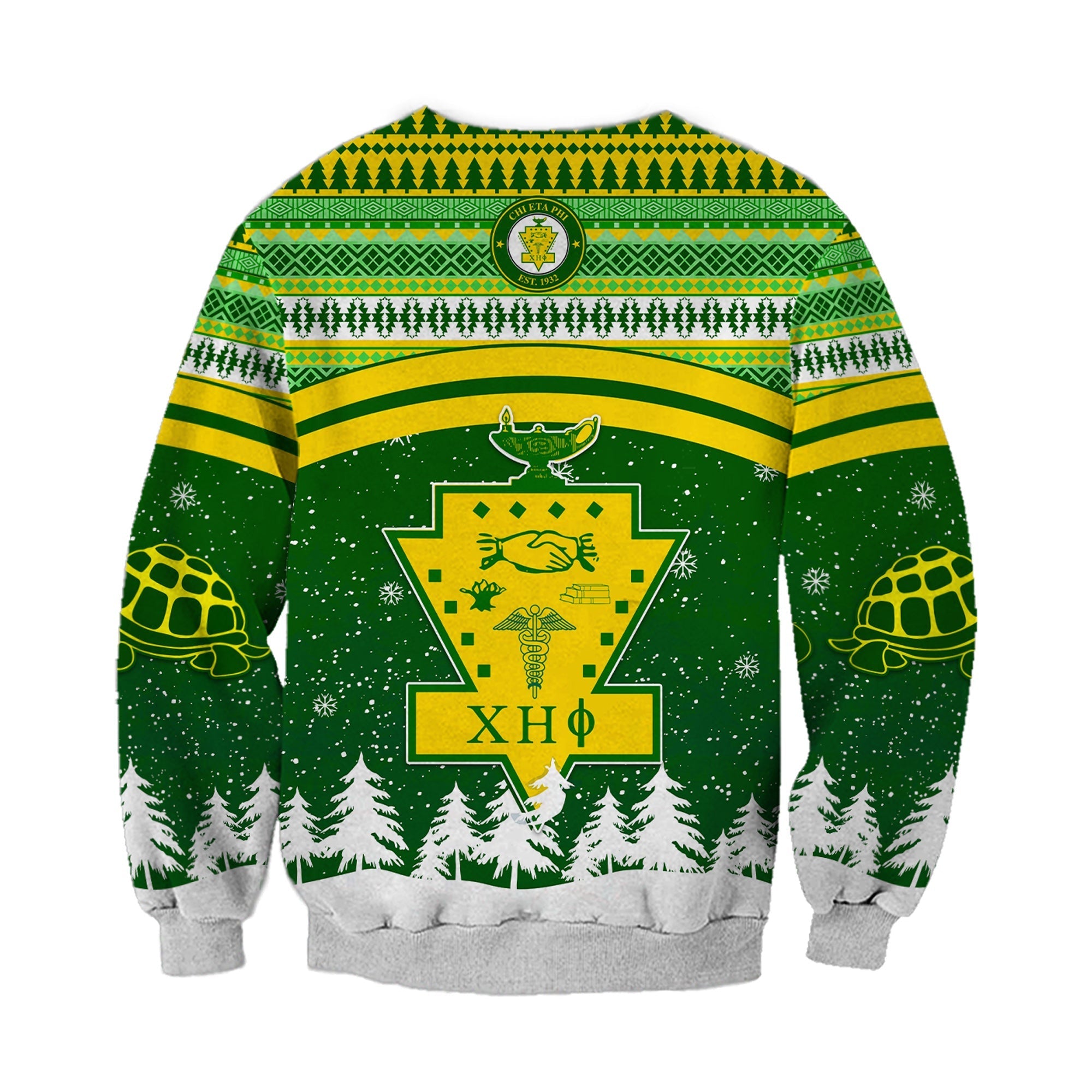 Personalized Chi Eta Phi Christmas Sweatshirt African Pattern J5