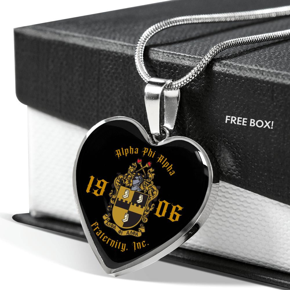 Fraternity Necklace - Alpha Phi Alpha Style Luxury Necklace Heart