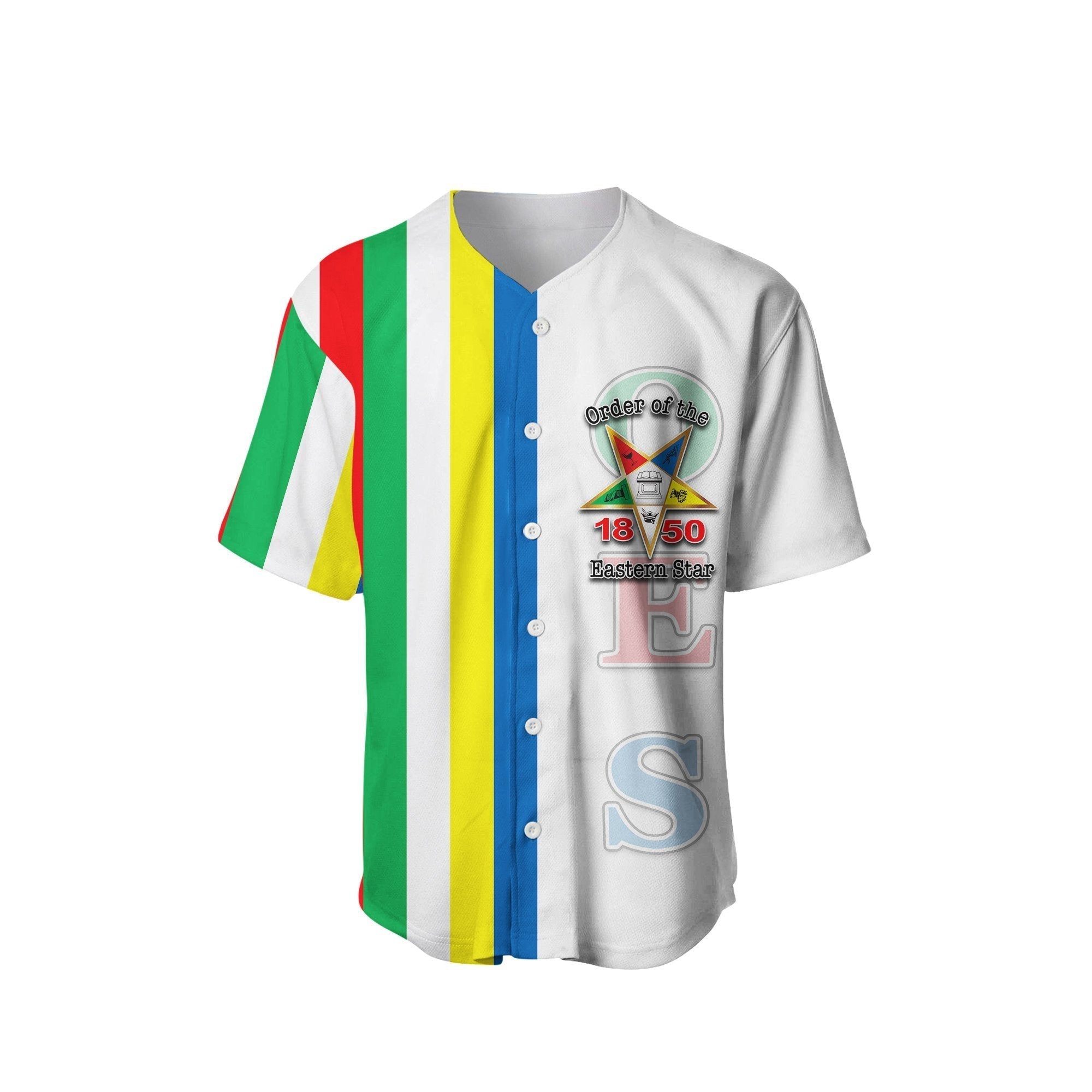 Sorority Baseball Jersey - Personalized Order of the Eastern Star Baseball Jersey OES