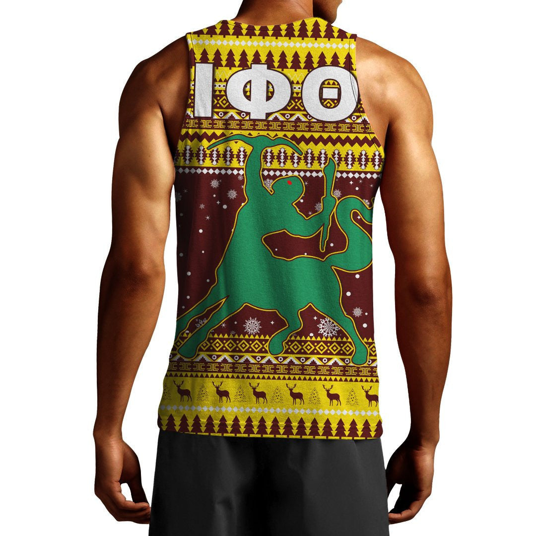 Iota Phi Theta African Pattern Christmas Tank Top J5