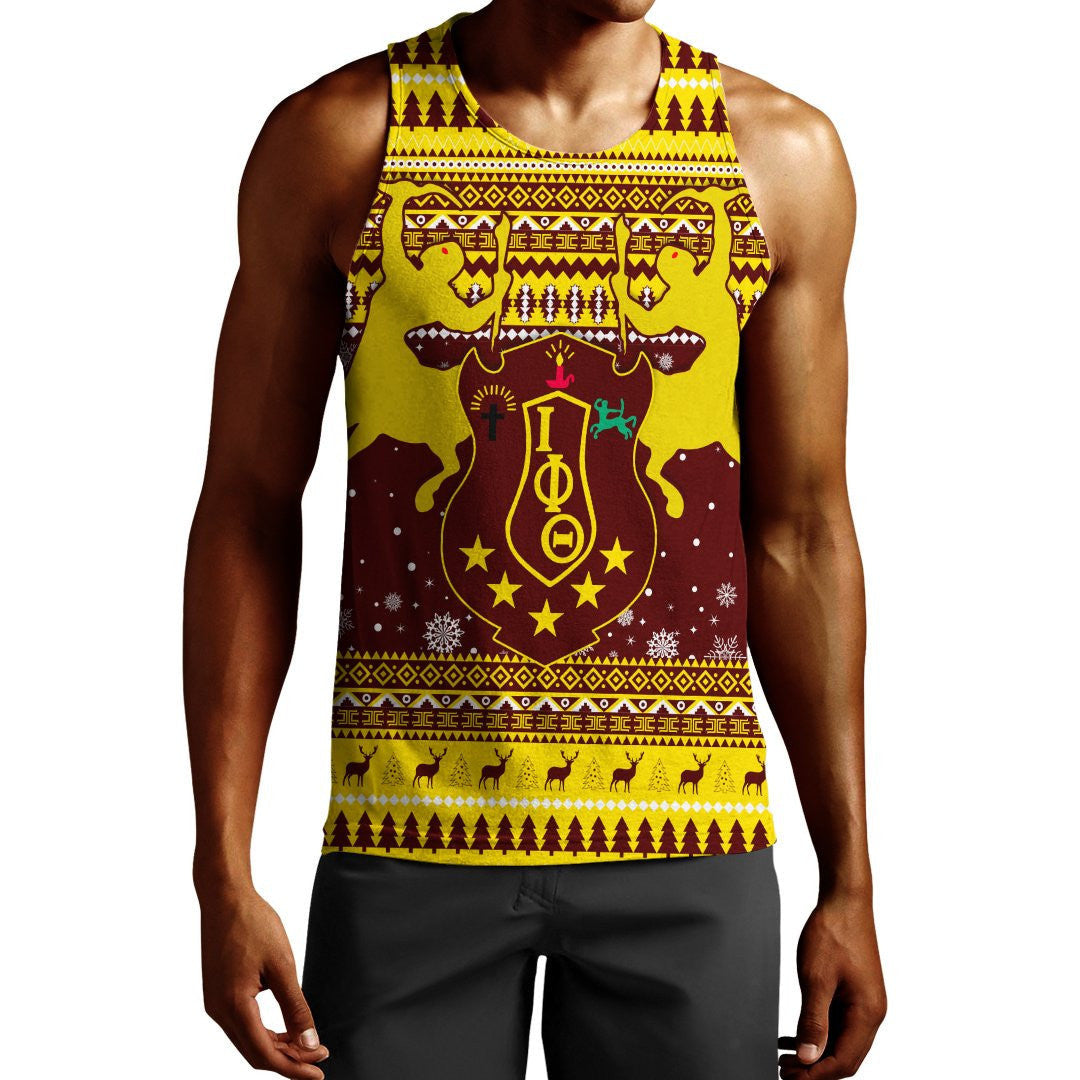 Iota Phi Theta African Pattern Christmas Tank Top J5