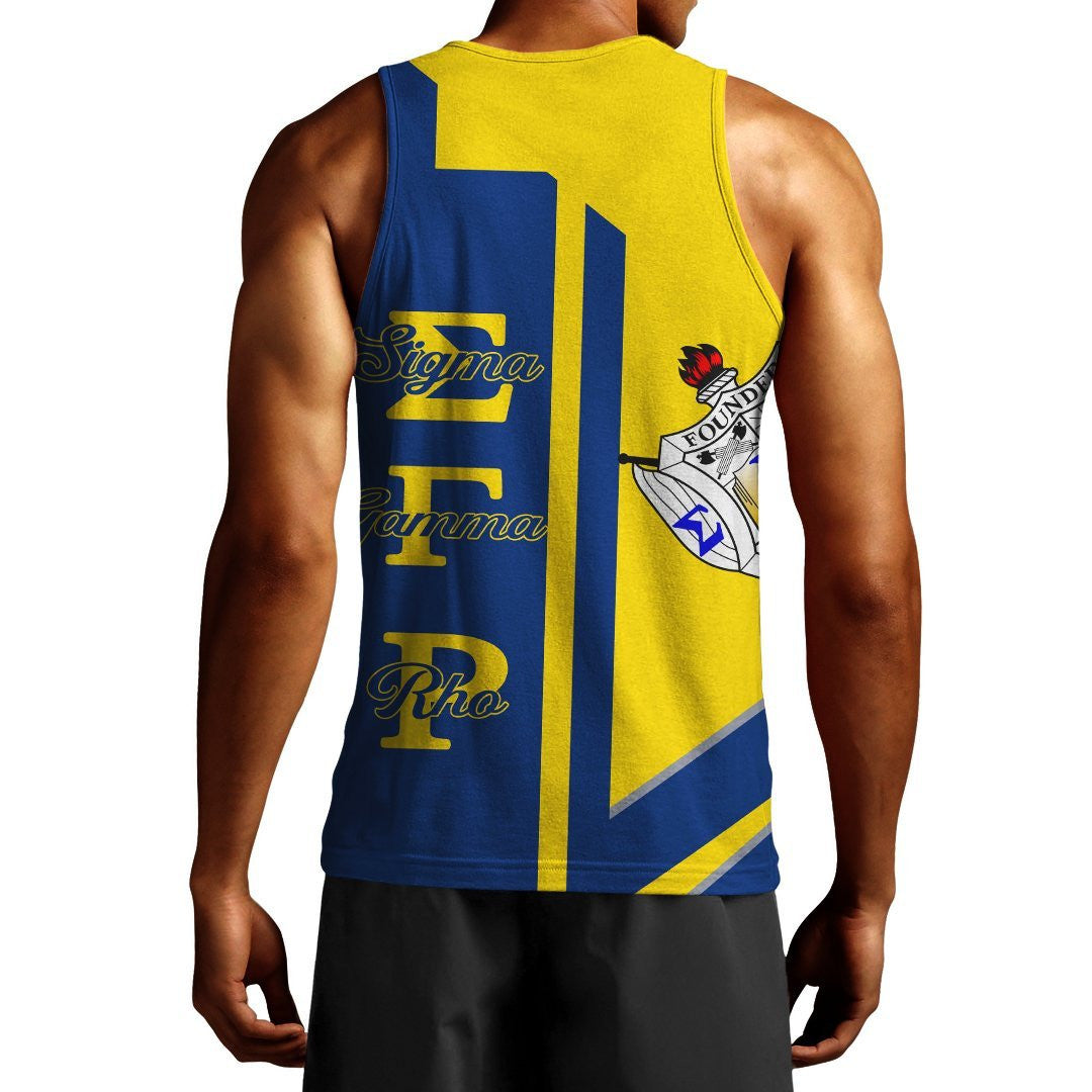Sorority Tank Top - Sigma Gamma Rho SGR Half Concept Men's Tank Top