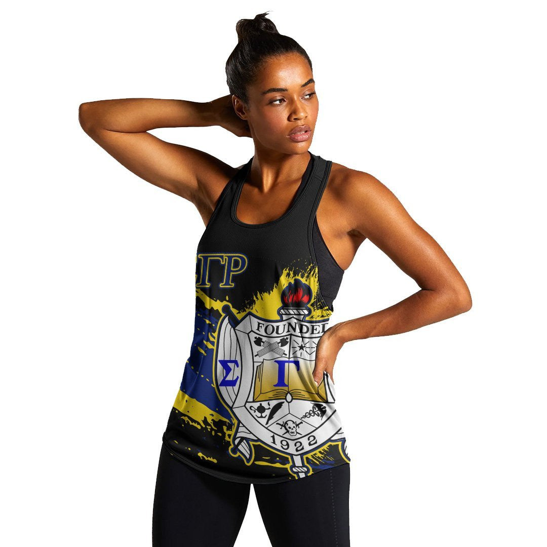 Sorority Tank Top - Sigma Gamma Rho Women's Racerback Tank - Tip Style