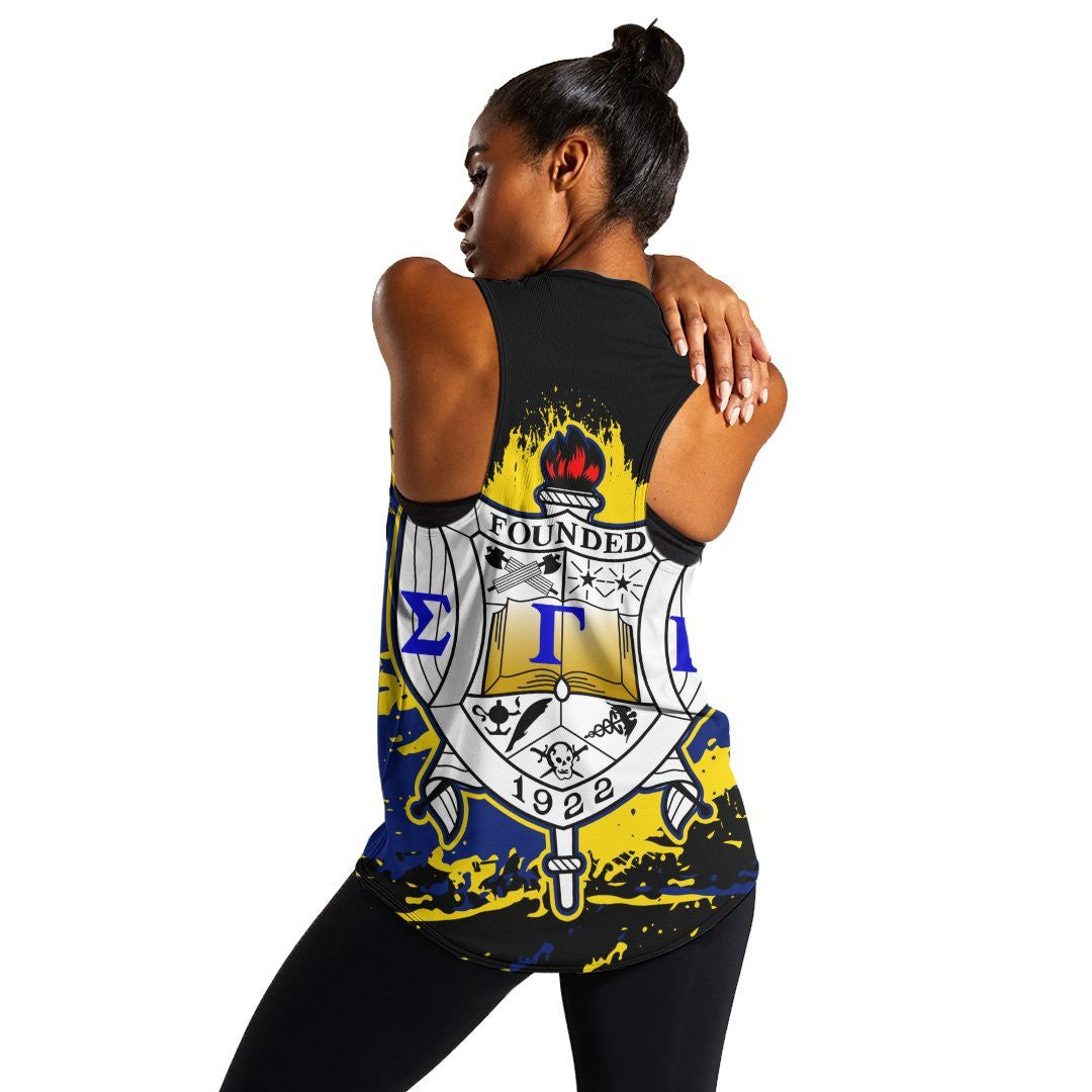 Sorority Tank Top - Sigma Gamma Rho Women's Racerback Tank - Tip Style