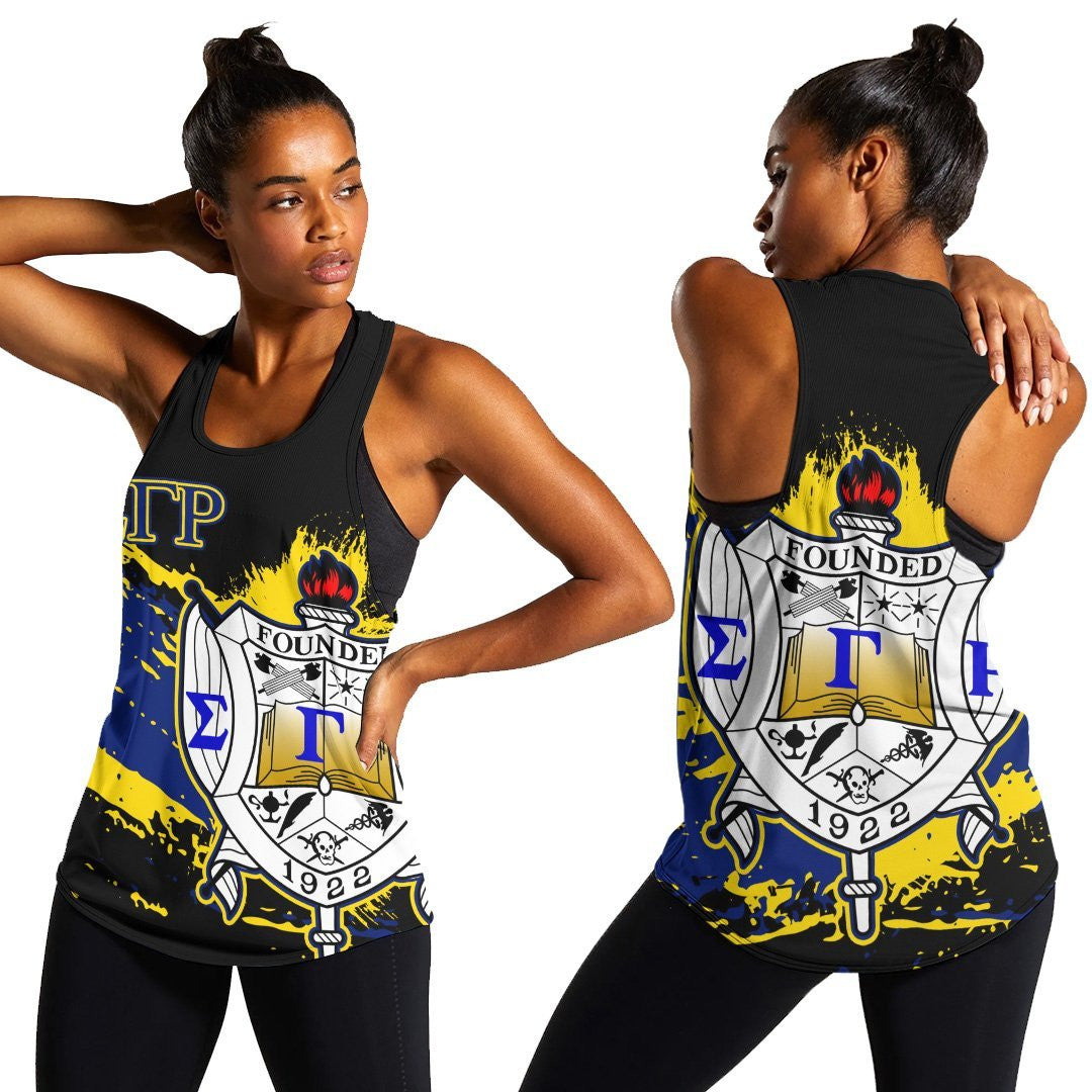 Sorority Tank Top - Sigma Gamma Rho Women's Racerback Tank - Tip Style