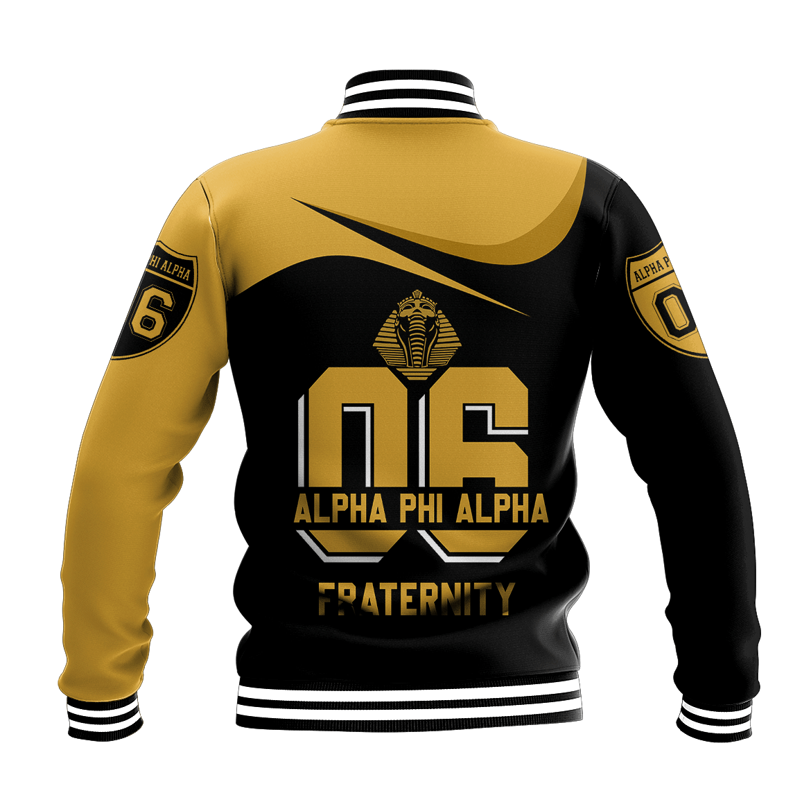 Fraternity Jacket - Alpha Phi Alpha Curve Style Baseball Jacket