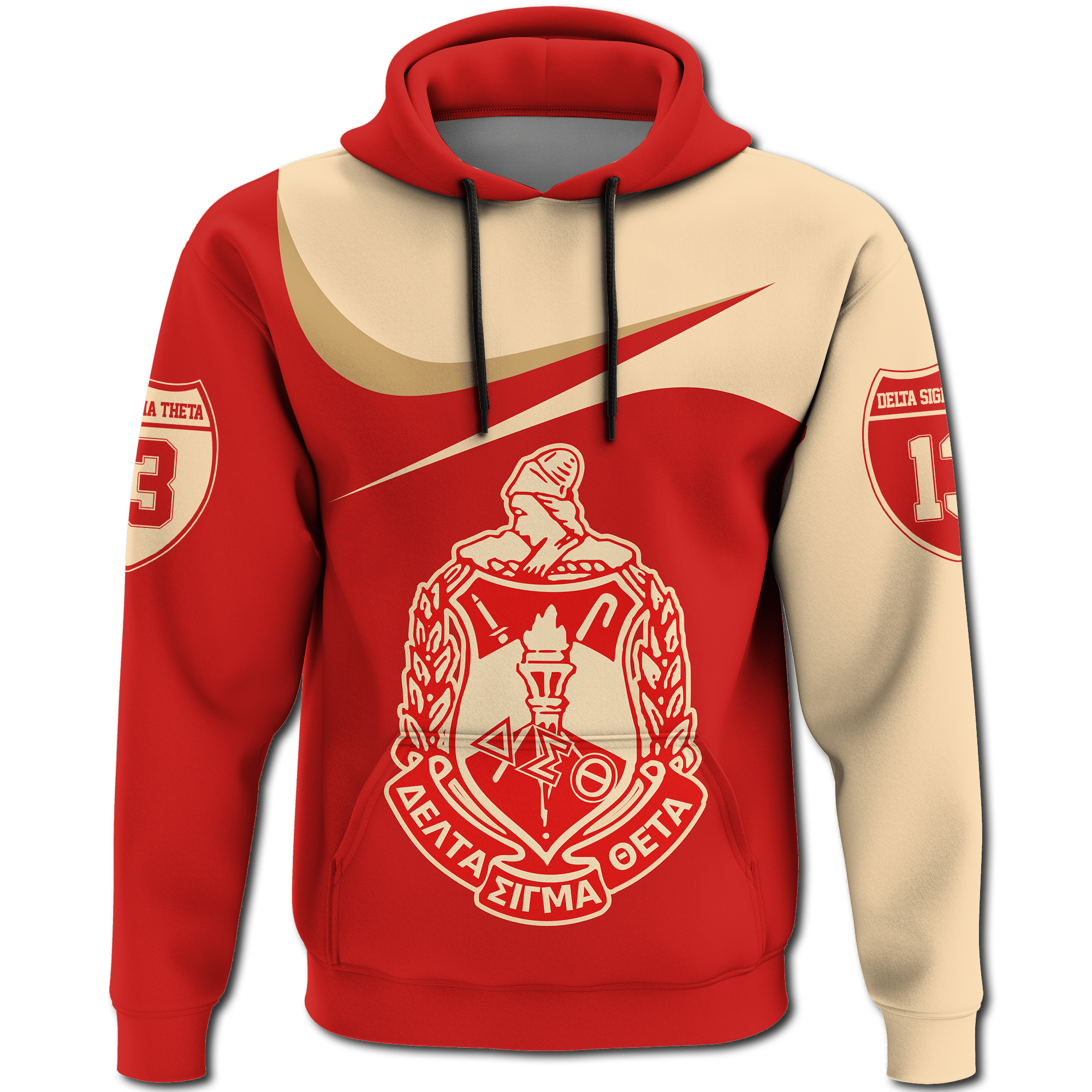Sorority Hoodie - Delta Sigma Theta Curve Style Pullover