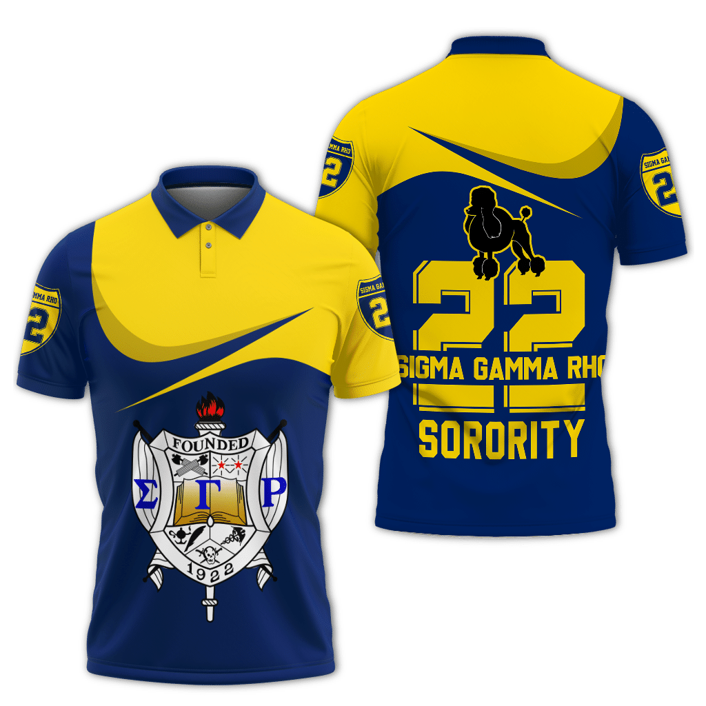 Sorority Polo - Sigma Gamma Rho Curve Style Polo Shirt