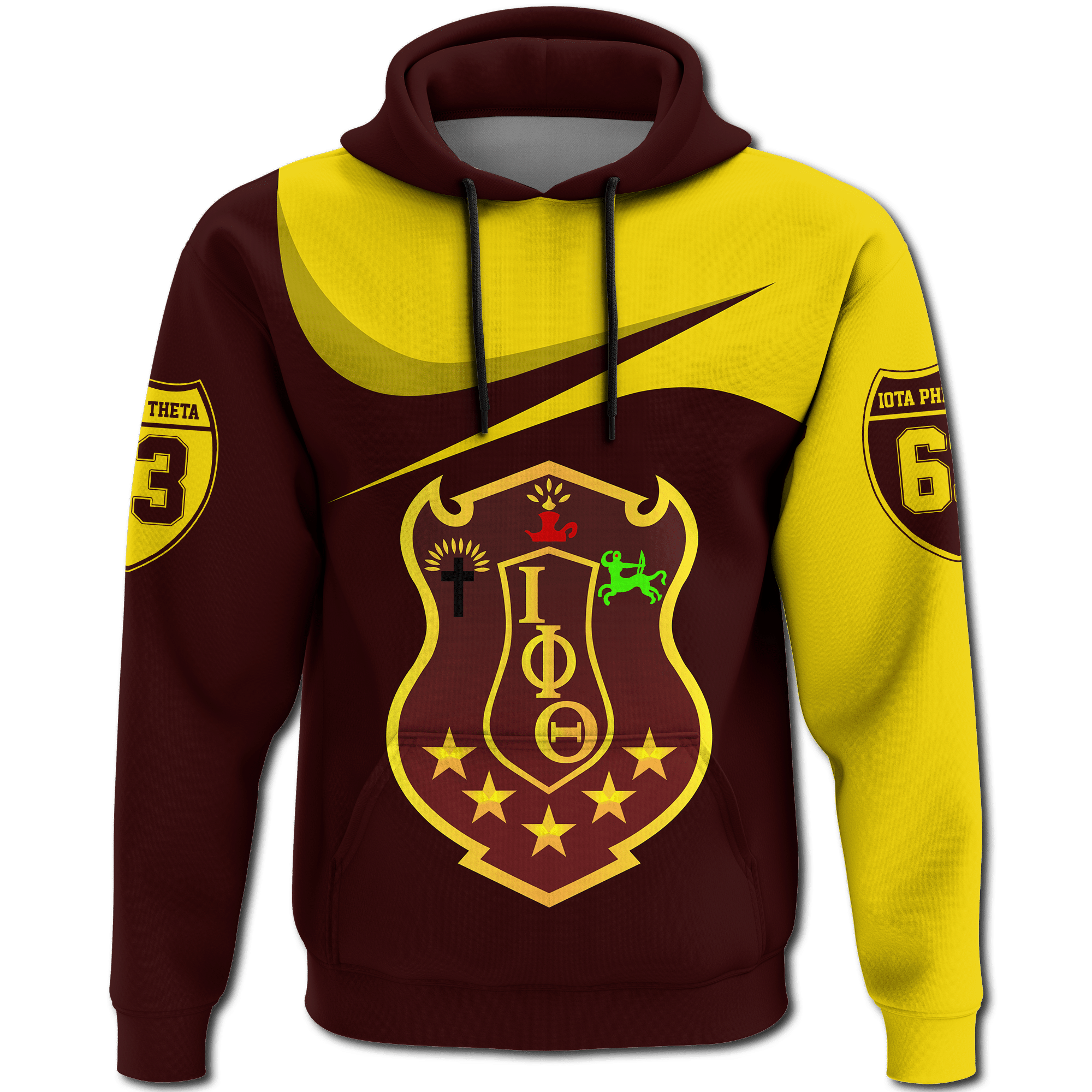 Fraternity Hoodie - Iota Phi Theta Curve Style Hoodie