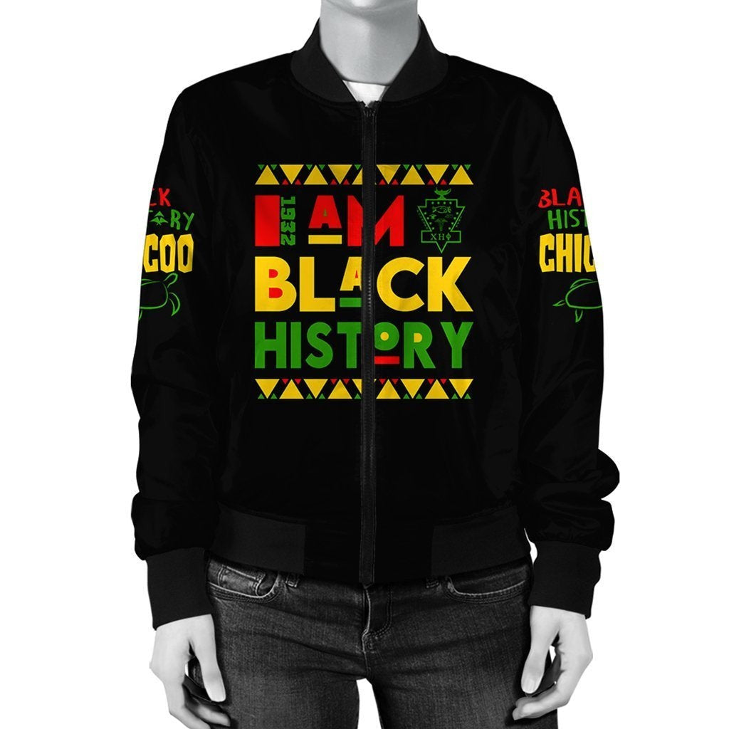 Sorority Jacket - Black History Chi Eta Phi Bomber Jacket