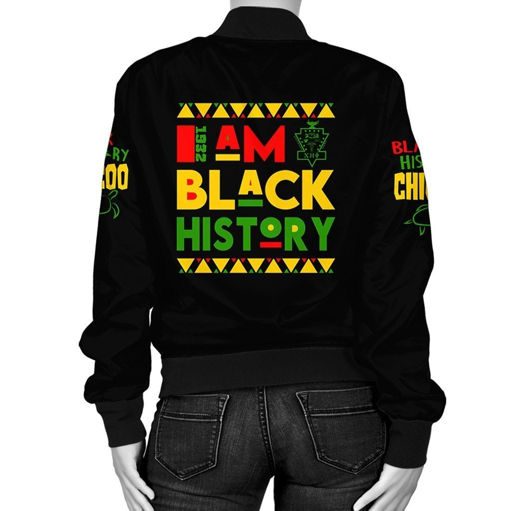 Sorority Jacket - Black History Chi Eta Phi Bomber Jacket
