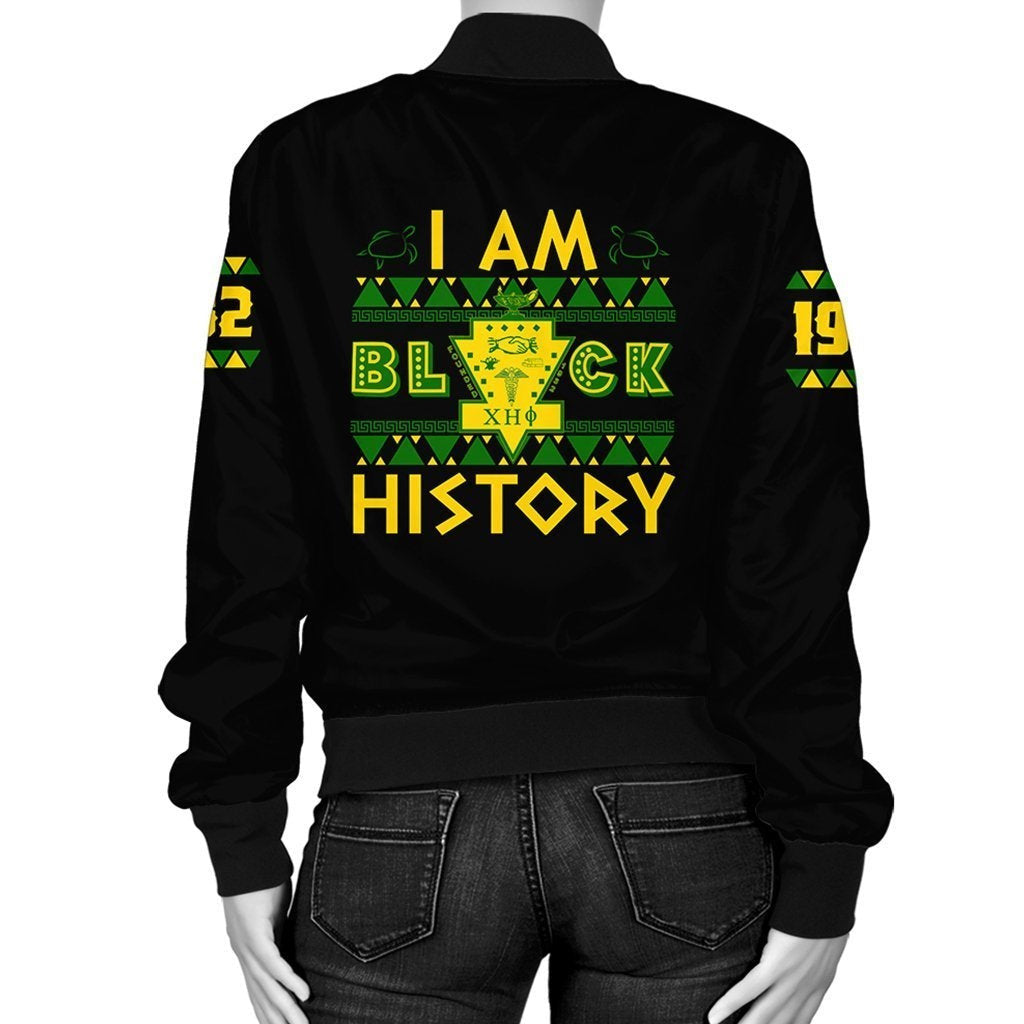 Sorority Jacket - I Am Black History Chi Eta Phi Bomber Jacket