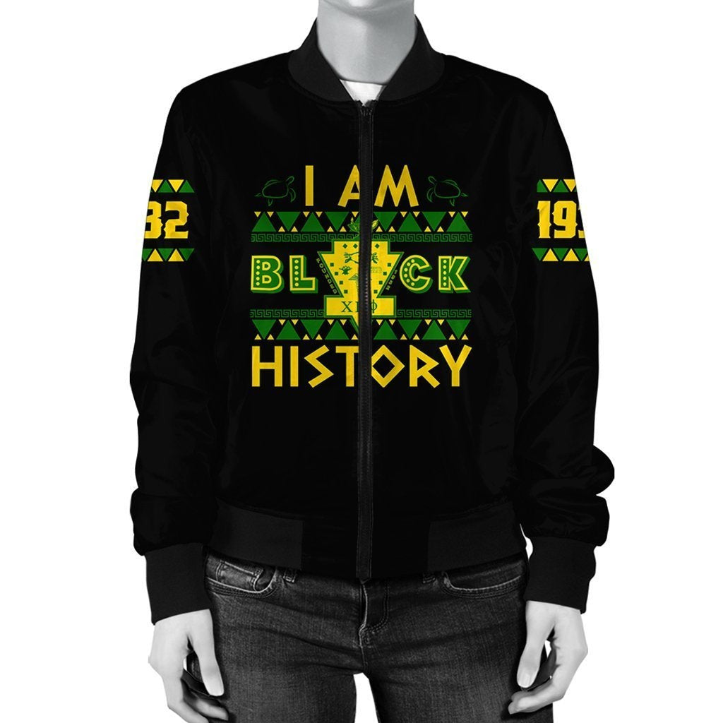 Sorority Jacket - I Am Black History Chi Eta Phi Bomber Jacket