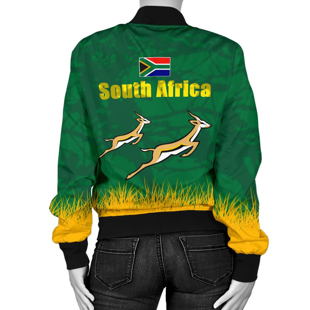 South Africa Jacket - South Africa Springboks Women's Bomber