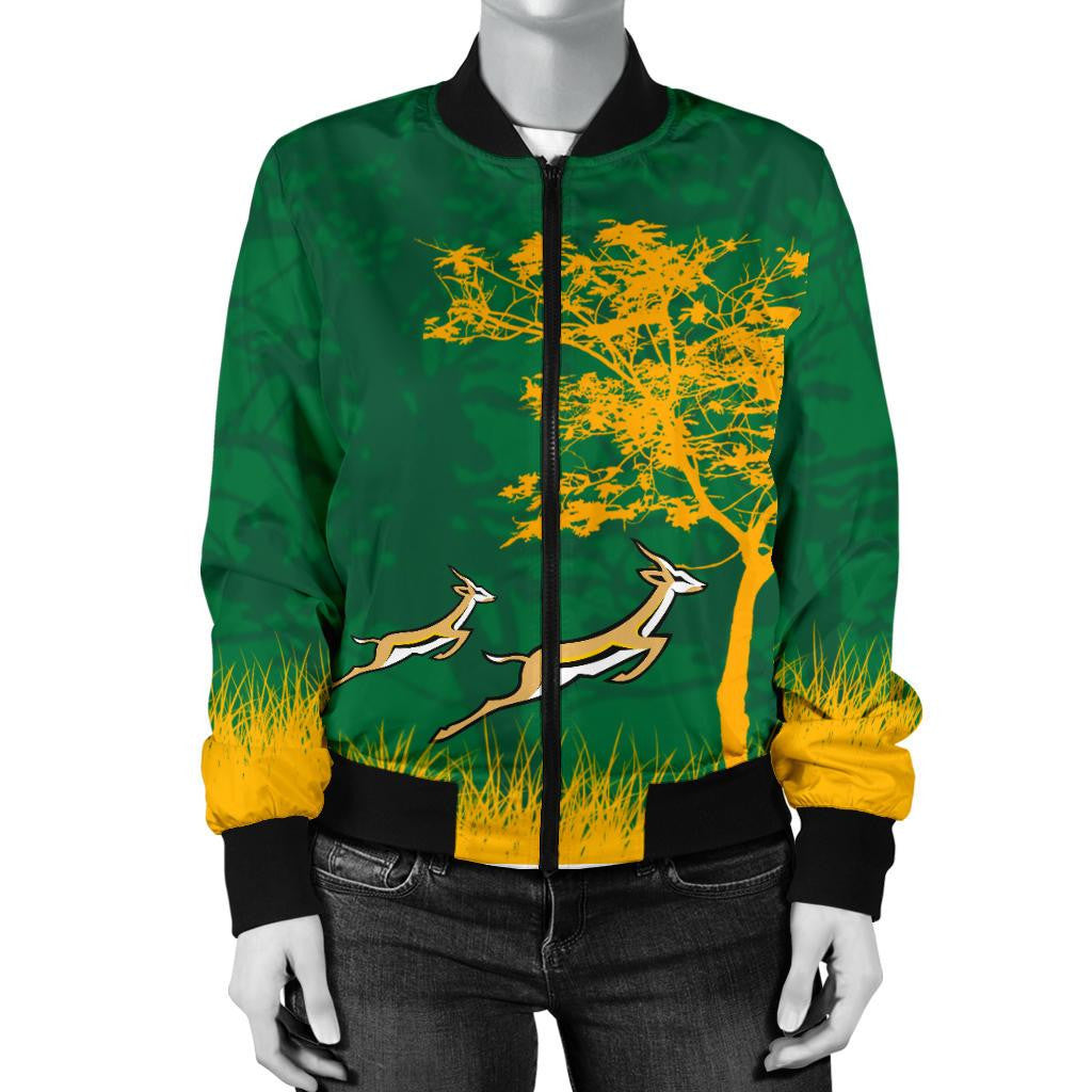 South Africa Jacket - South Africa Springboks Women's Bomber