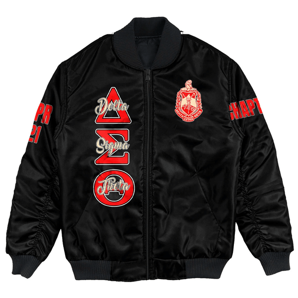 Sorority Jacket - Personalized Delta Sigma Theta Bomber Jacket