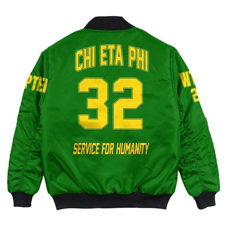 Sorority Jacket - Personalized Chi Eta Phi Bomber Jacket