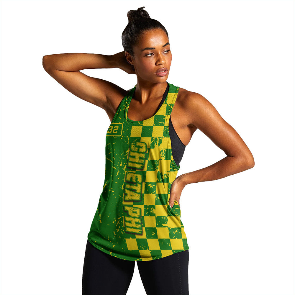 Sorority Tank Top - Chi Eta Phi Caro Style Women's Racerback Tank