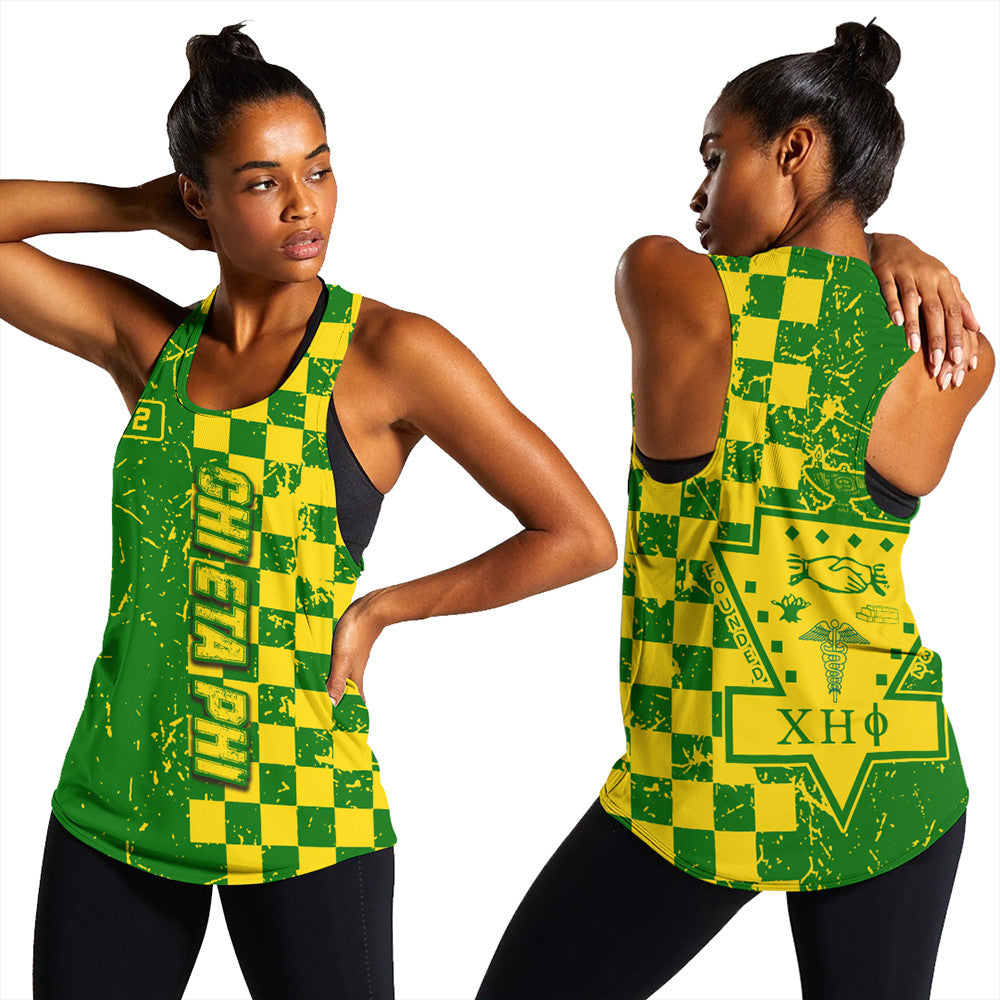Sorority Tank Top - Chi Eta Phi Caro Style Women's Racerback Tank