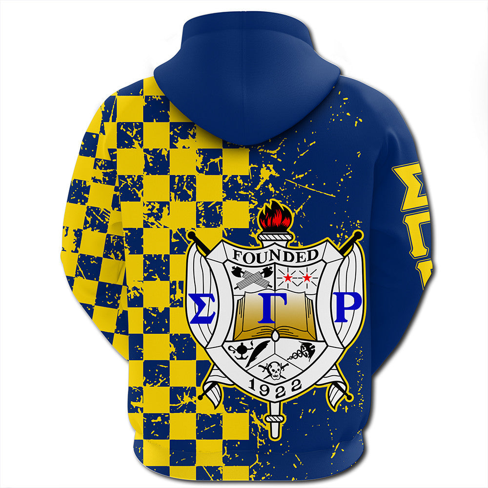 Sorority Hoodie - Sigma Gamma Rho Caro Style Zip Hoodie