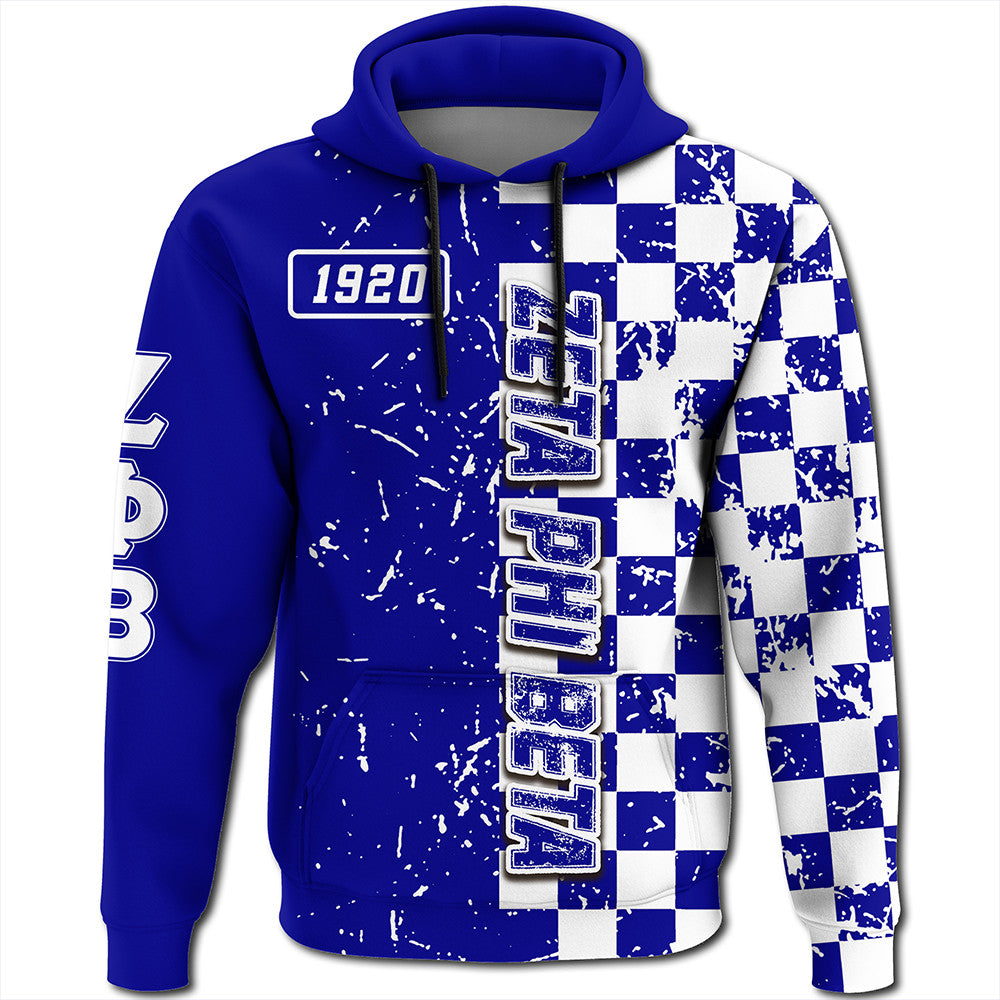 Sorority Hoodie - Zeta Phi Beta Caro Style Hoodie