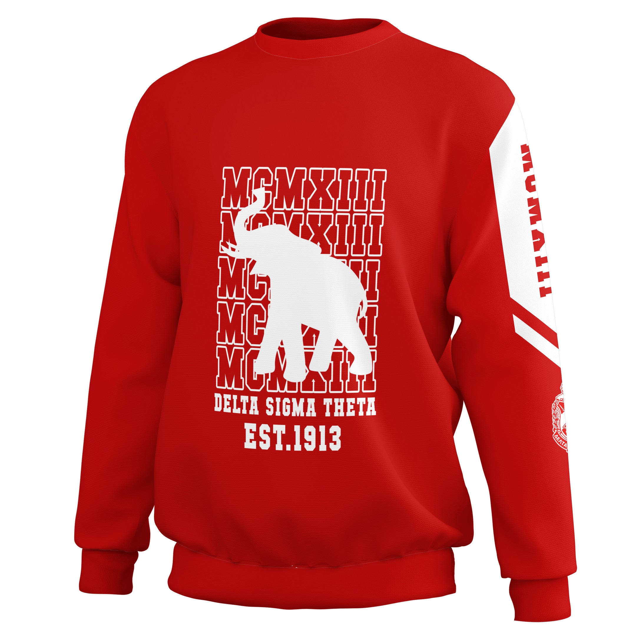 Sorority Sweatshirt - Delta Sigma Theta MCMXIII Red Sweatshirts