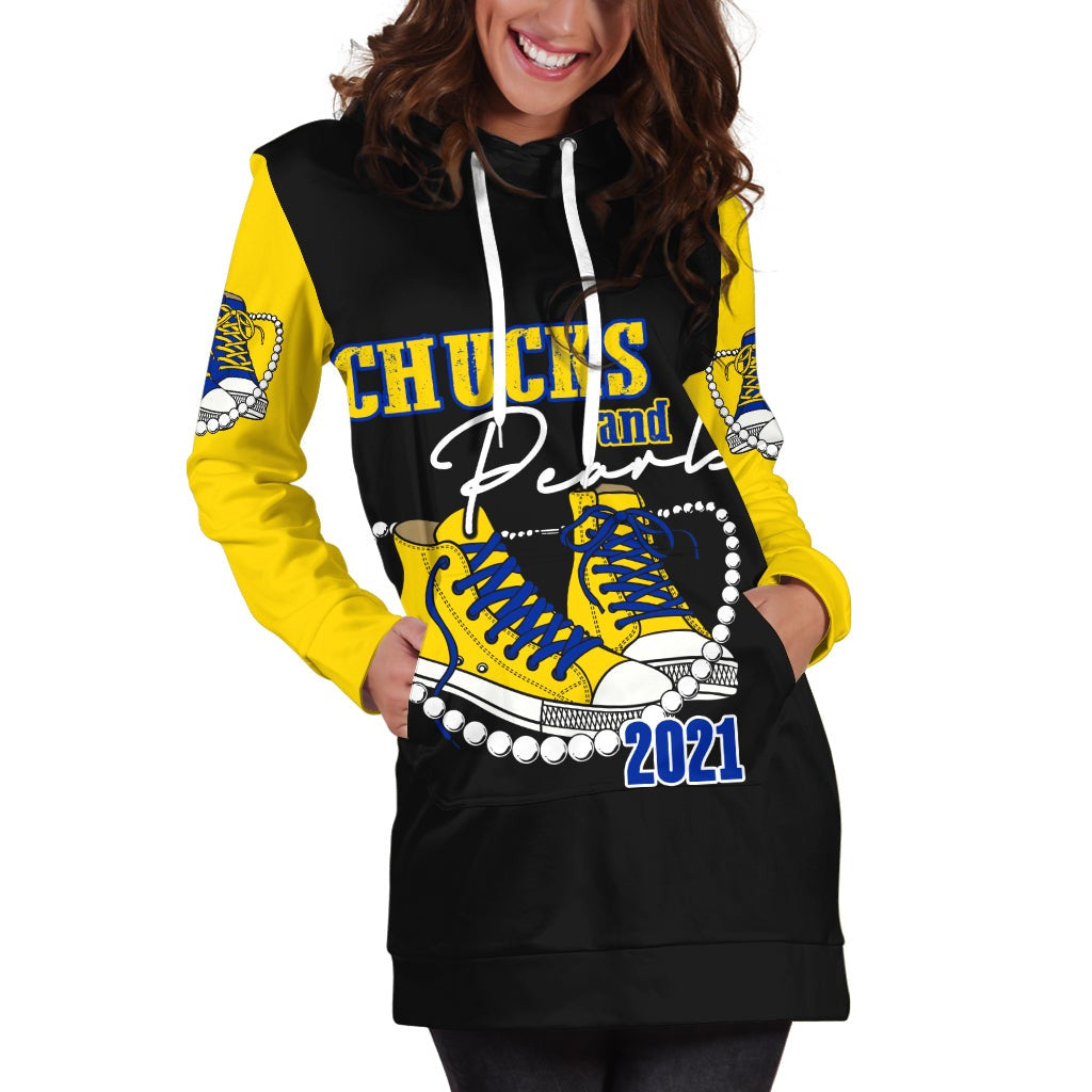 Sorority Dress - Sigma Gamma Rho K.H Pearls 2021 Hoodie Dress