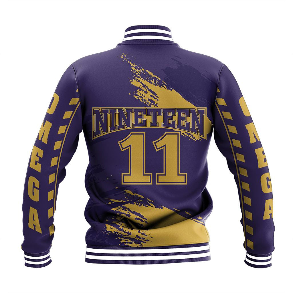 Fraternity Jacket - Omega Psi Phi Nineteen Baseball Jacket