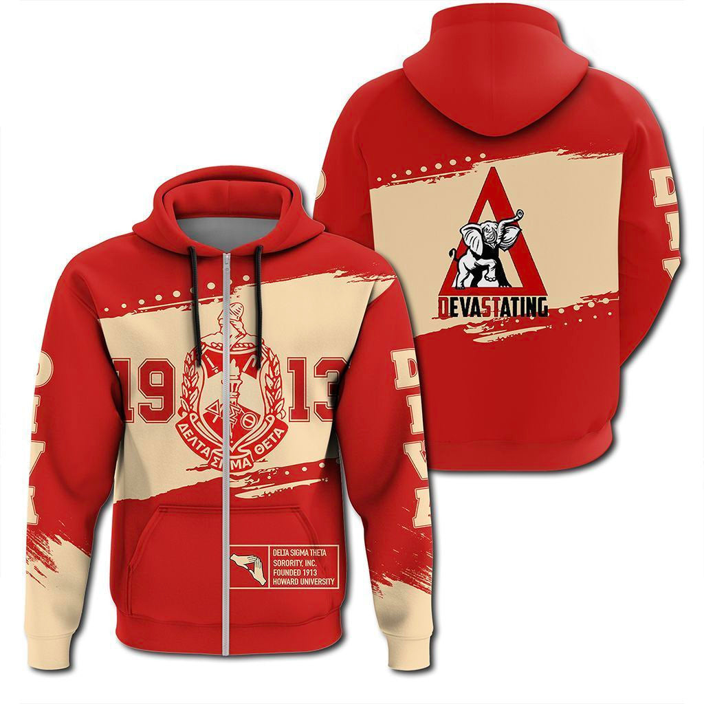 Sorority Hoodie - Delta Sigma Theta University Zip Hoodie
