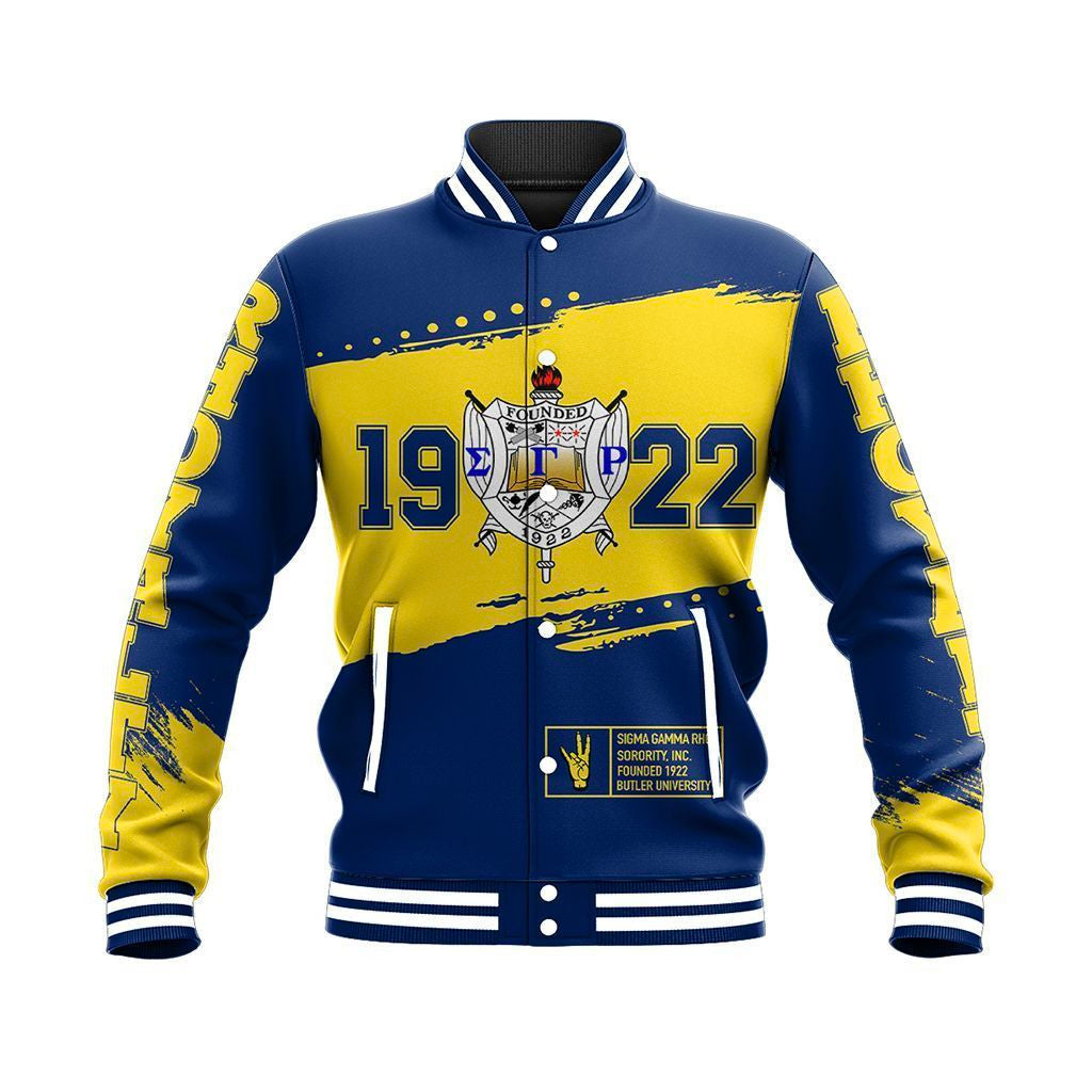 Sorority Jacket - Sigma Gamma Rho University Baseball Jacket