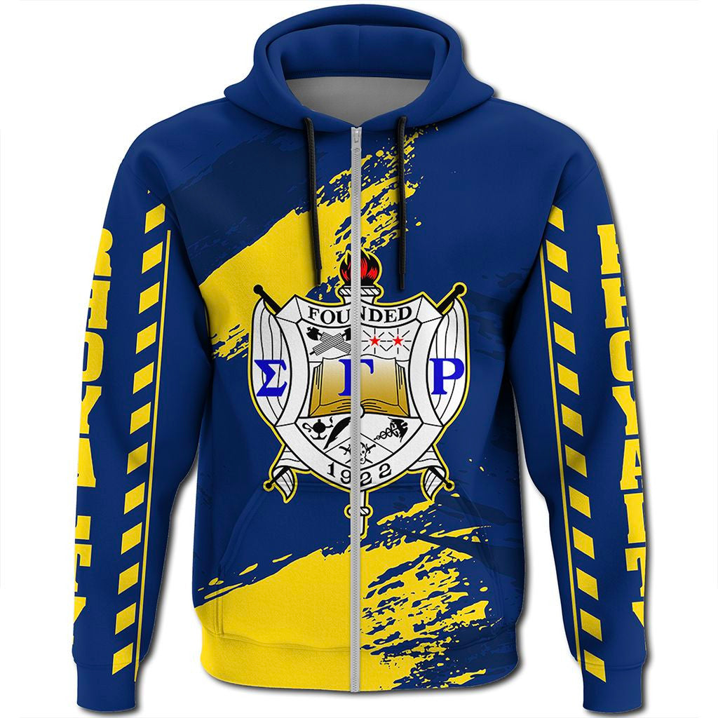 Sorority Hoodie - Sigma Gamma Rho Nineteen Zip Hoodie