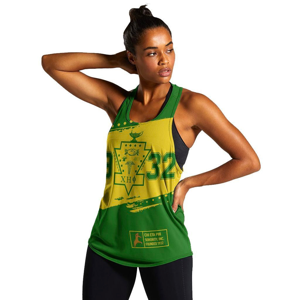 Sorority Tank Top - Chi Eta Phi University Women's Racerback Tank