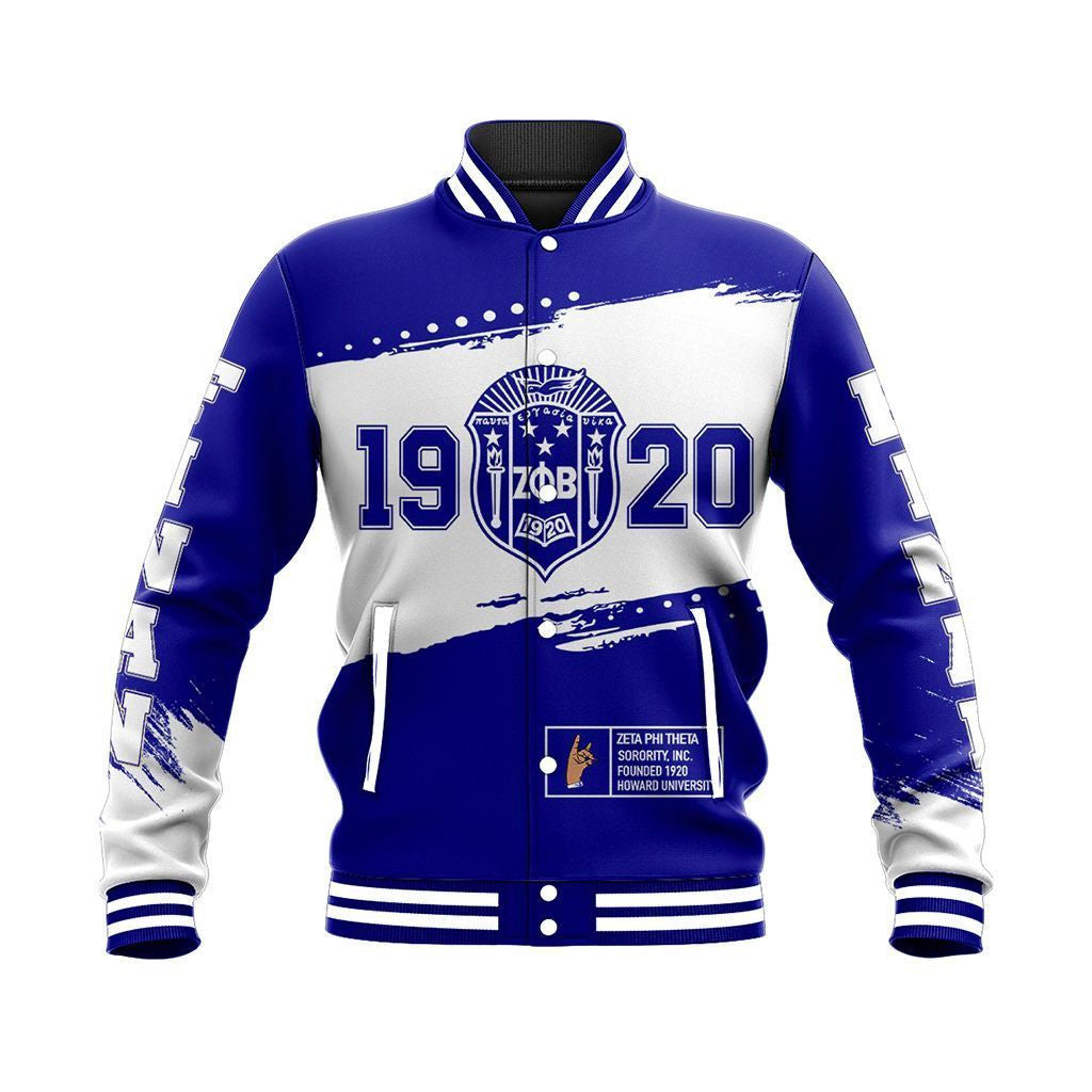 Sorority Jacket - Zeta Phi Beta University Baseball Jacket