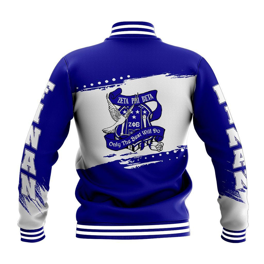 Sorority Jacket - Zeta Phi Beta University Baseball Jacket