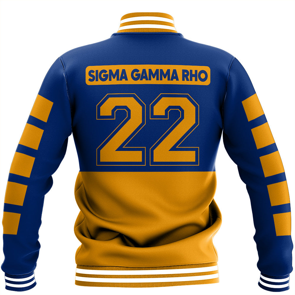 Sorority Jacket - Sigma Gamma Rho Sporty Premium Baseball Jacket