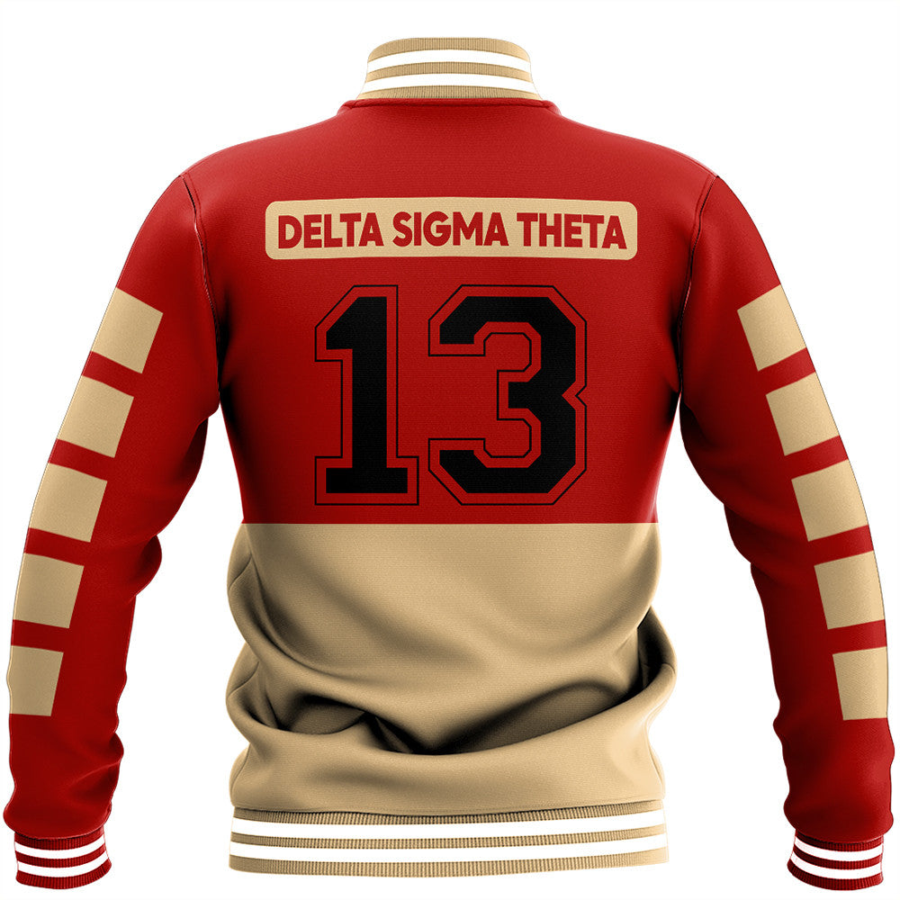Sorority Jacket - Delta Sigma Theta Sporty Premium Baseball Jackets