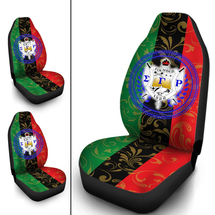 Sorority Car Seat Cover - Pan Africa Sigma Gamma Rho Car Seat Cover Sorority