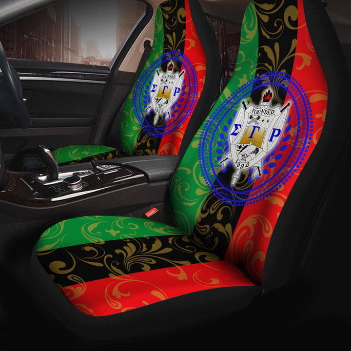 Sorority Car Seat Cover - Pan Africa Sigma Gamma Rho Car Seat Cover Sorority